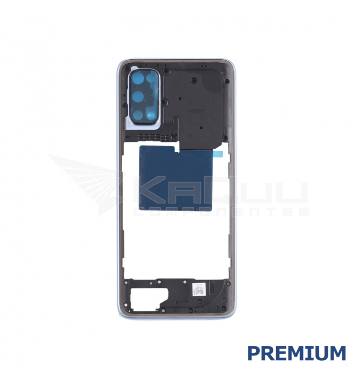 Chasis Marco Intermedio Embellecedor Lente para Realme 7 Pro Plata Premium