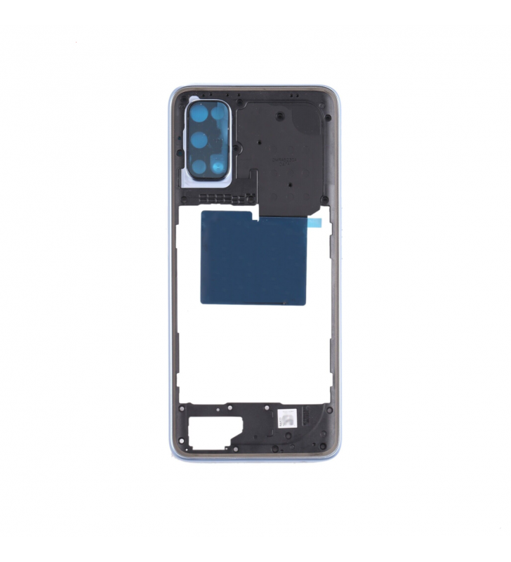 Chasis Marco Intermedio Embellecedor Lente para Realme 7 Pro Plata Premium