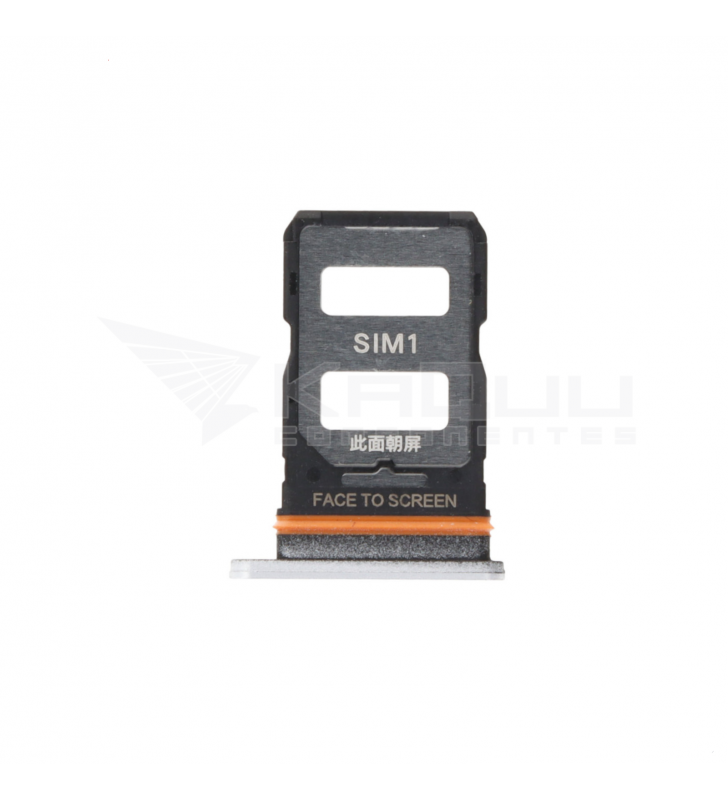 Bandeja Sim Dual para Xiaomi Redmi Note 12 Pro+ 22101316UCP Plata
