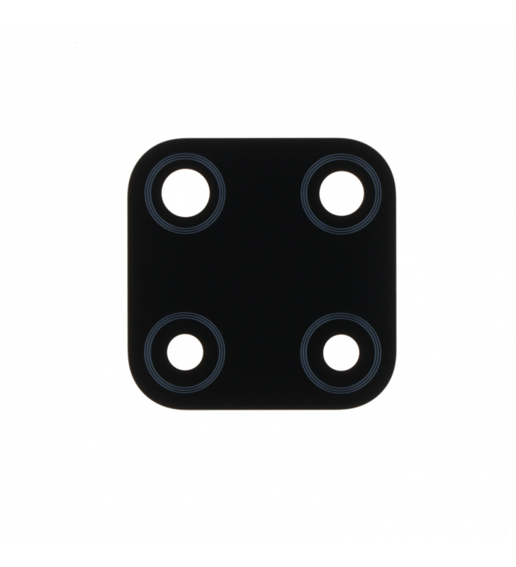 Embellecedor Cristal Cámara Lente para Realme C15 RMX2180 Negro