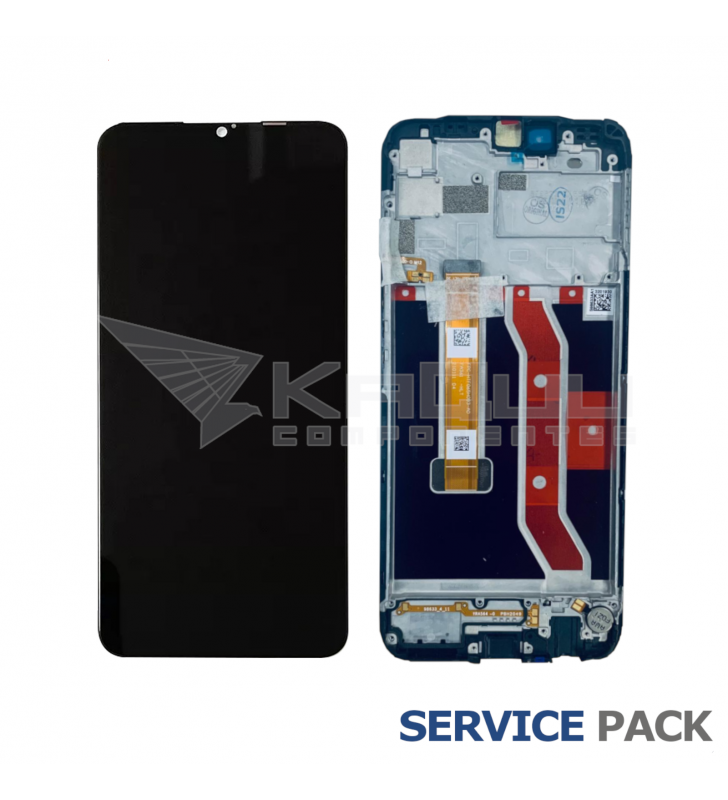 Pantalla Lcd Realme 7i Global RMX2193 Marco Negro Service Pack