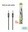 Cable De Audio Aux 1.0M Negro YP101