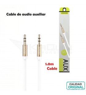 Cable de audio AUX 1.0m BLANCO