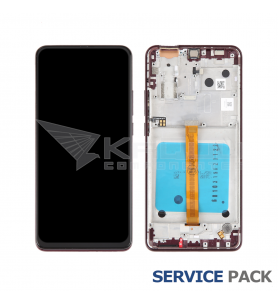 Pantalla Lcd Motorola Moto One Hyper XT2027 Marco Púrpura 5D68C15850 Service Pack