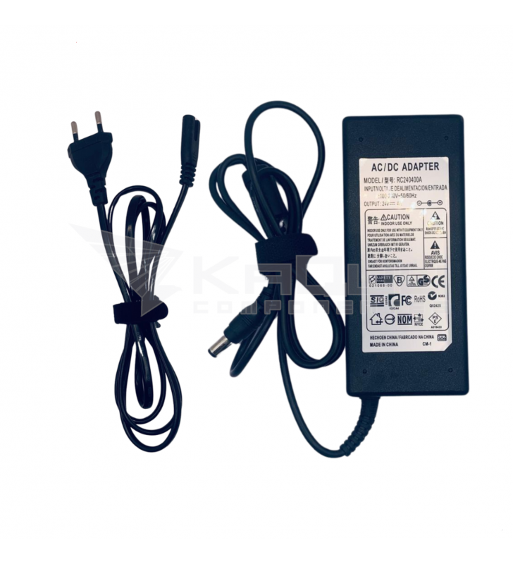 Fuente Alimentación Cargador 24V 4A Compatible Impresora Zebra GK420T