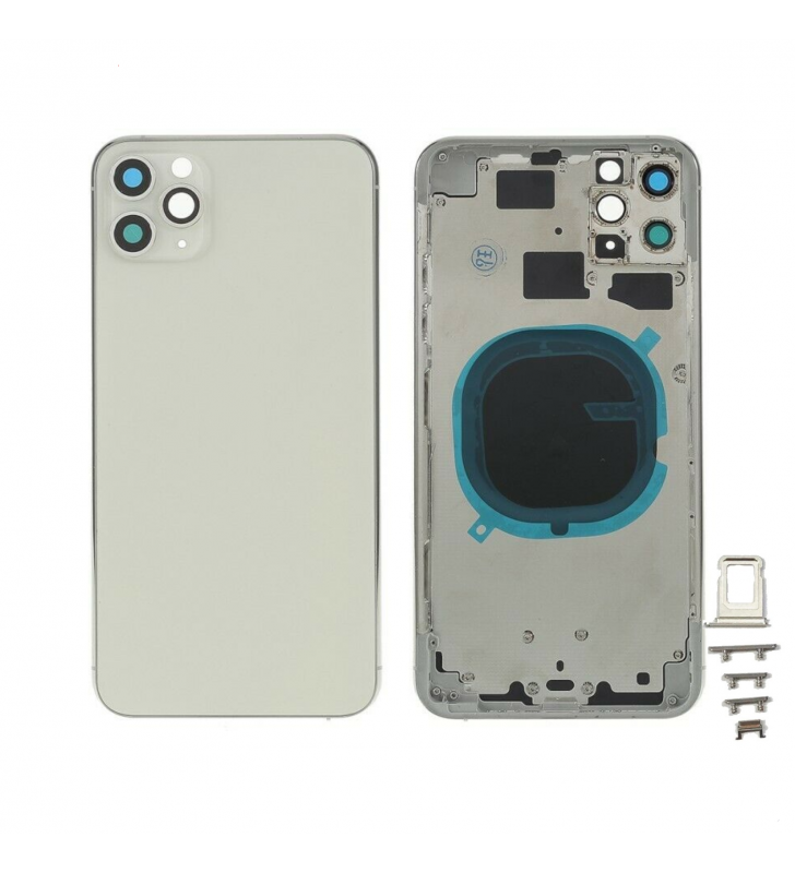 Chasis Carcasa Marco y Tapa para iPhone 11 Pro A2160 Blanco