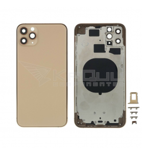Chasis Carcasa Marco y Tapa para iPhone 11 Pro A2160 Dorado