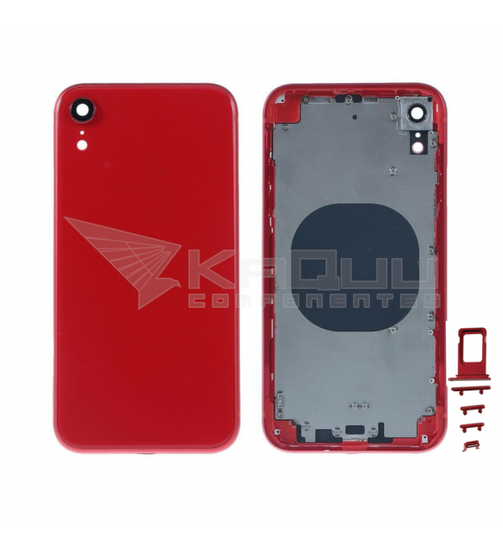 Chasis Carcasa Marco y Tapa para iPhone Xr A1984 A2105 A2106 A2108 Rojo