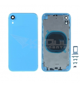 Chasis Carcasa Marco y Tapa para iPhone Xr A1984 A2105 A2106 A2108 Azul
