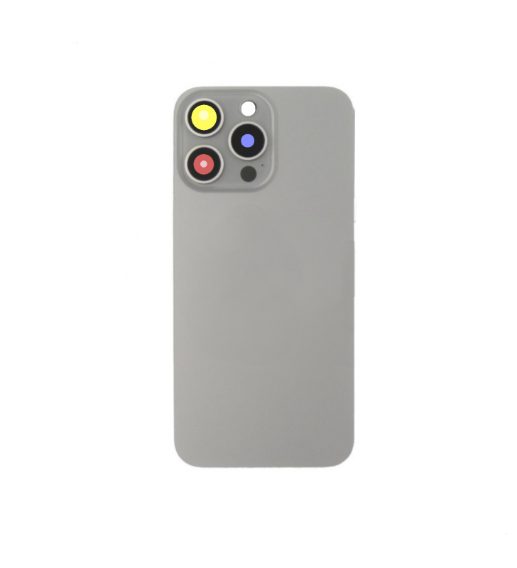Tapa Trasera Completa para iPhone 15 Pro A2848 Gris