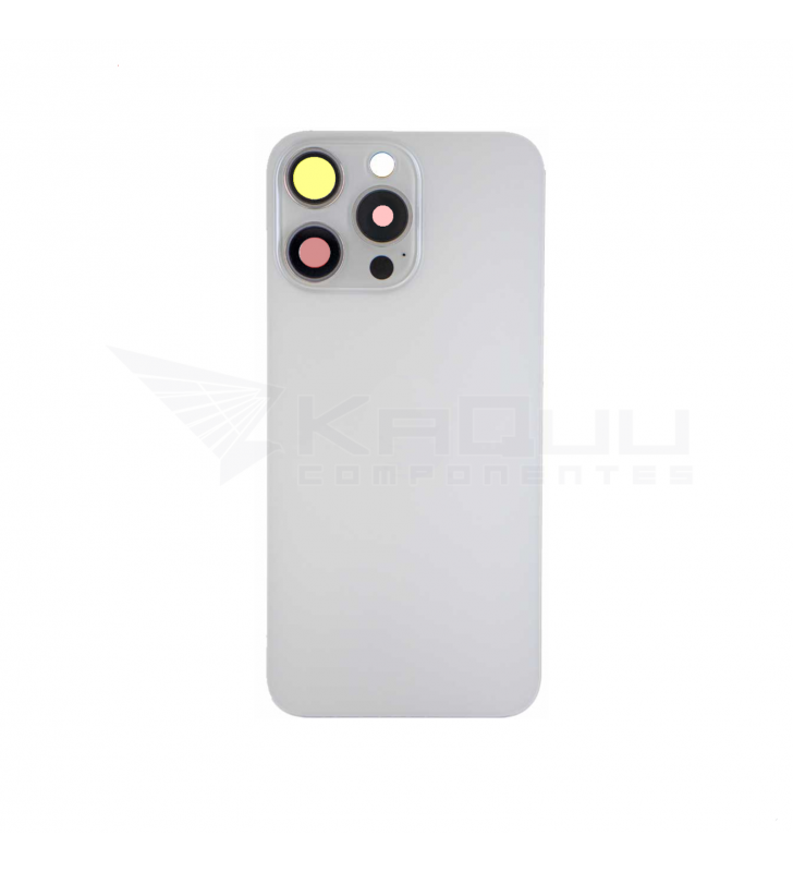 Tapa Trasera Completa para iPhone 15 Pro Max A2849 Blanco