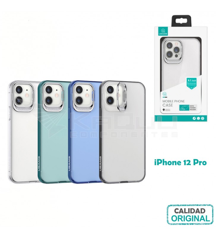 Funda o Carcasa móvil con soporte oculto para iPhone 12 Pro A2341 IP12PYY04 Funda o Carcasa móvil con soporte oculto para iPhone 12 Pro A2341 IP12PYY04