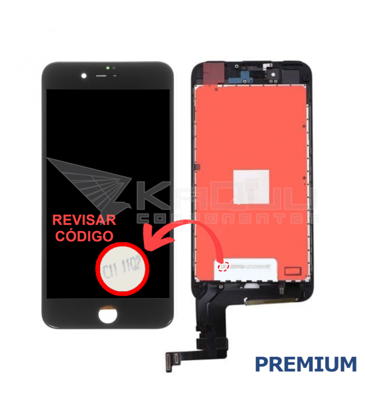 Pantalla Iphone 8 Plus Negra Lcd A1864 A1897 Premium Toshiba