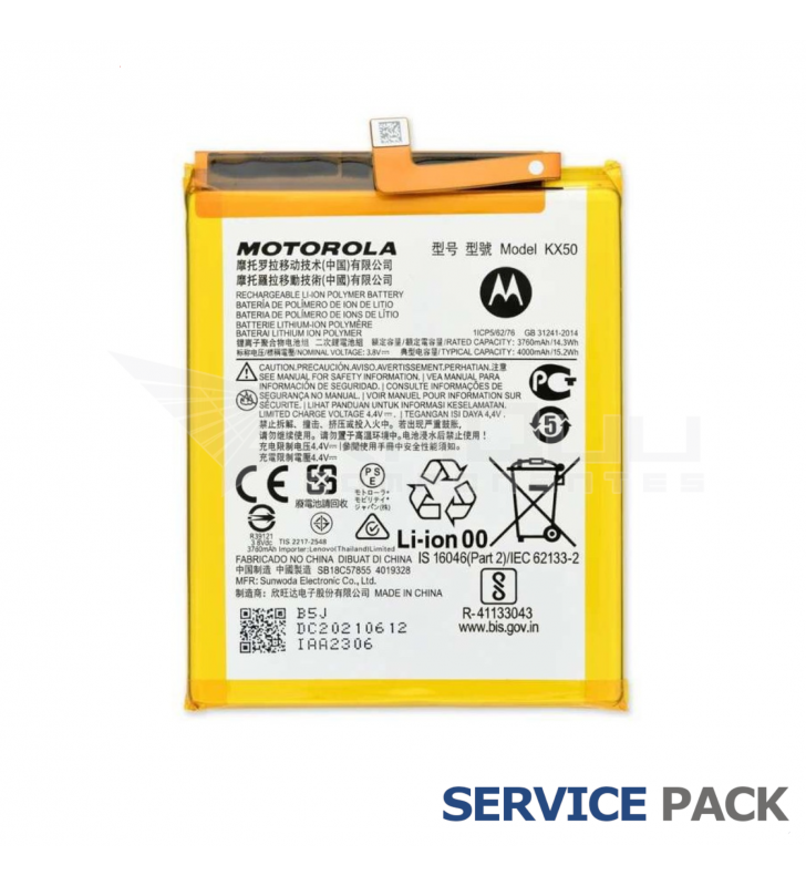 Batería KX50 3760mAh Motorola Moto G Pro XT2043-7 SB18C57819 Service Pack