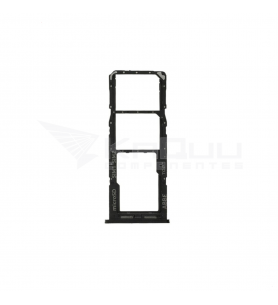 Soporte Bandeja Sim / Micro Sd para Samsung Galaxy A12 A125F, M12 M115F Negro