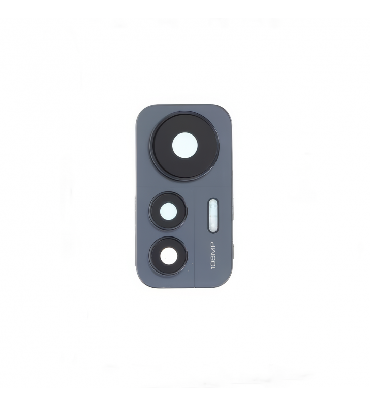 Embellecedor Cristal Cámara Lente para Xiaomi 12 Lite 2203129G Negro