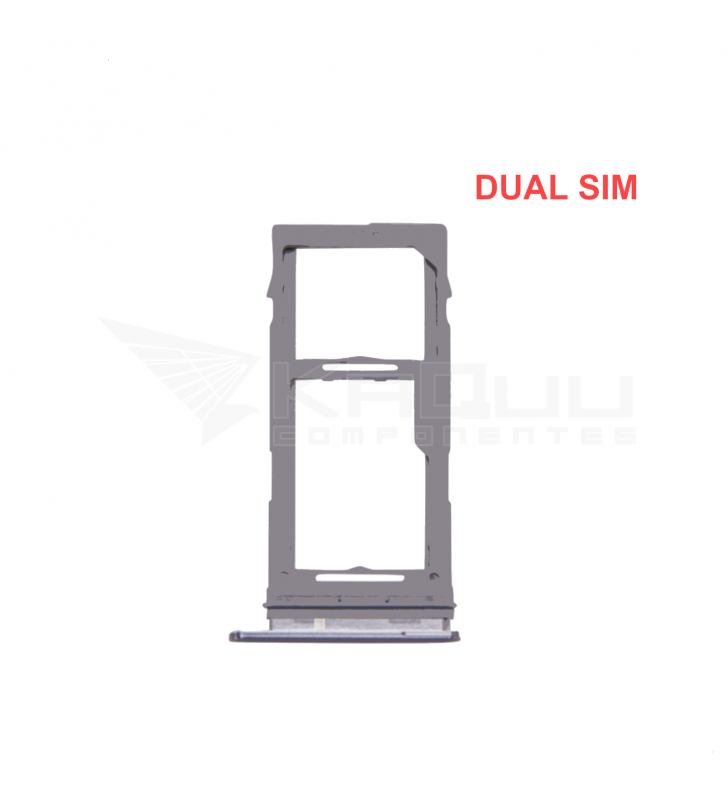 Soporte Bandeja Dual Sim para Samung Galaxy S10 G973F / S10 Plus G975F Prisma Negra
