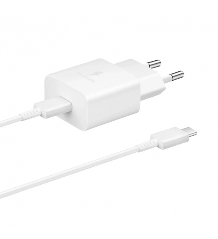 Cargador Samsung EP-T1510XWEGEU con Cable USB-C 1.5m 15W Carga Rápida Blanco