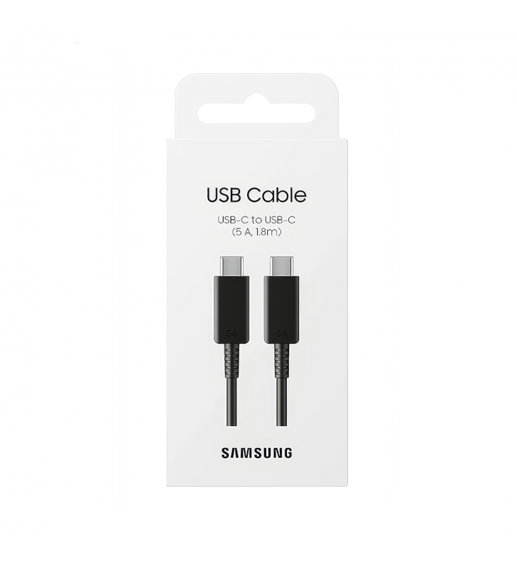 Cable Samsung GP-TOU021RFFBW USB-C 1.8m 45W Negro (Sin Caja)