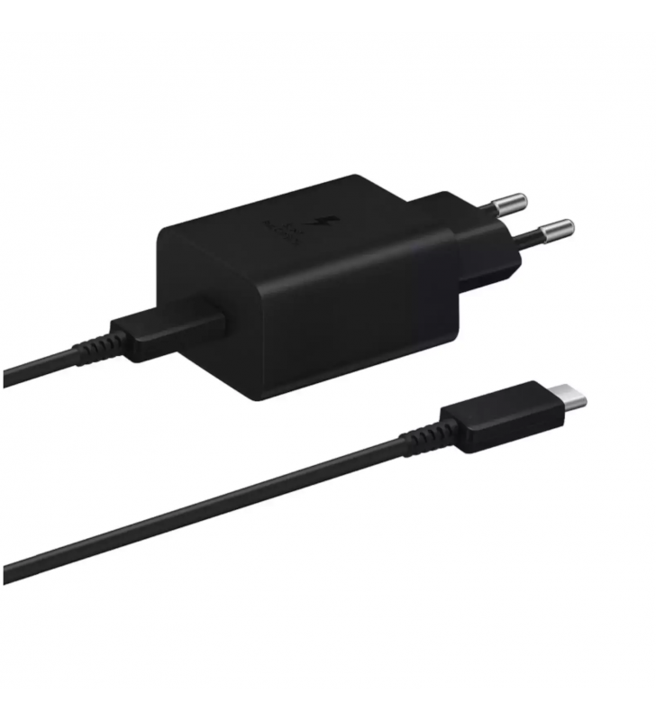 Cargador Samsung EP-T4511XBEGEU con Cable USB-C 1.8m 45W Carga Rápida Negro