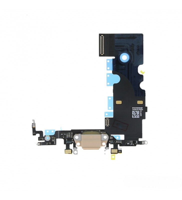 Flex Conector Carga Audio Jack Iphone 8 A1863 A1905 Dorado Premium