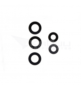 Set de 3 Cristal Cámara Lente para Samsung Galaxy A13 A135F Negro