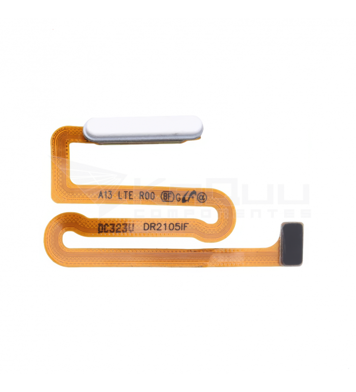 Flex Lector Huella Botón Power para Samsung Galaxy A13 A135F, A13 5G A136B, A13 2022 A137F Blanco