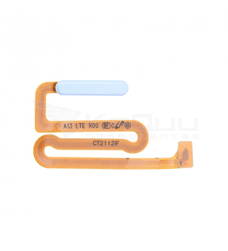 Flex Lector Huella Botón Power para Samsung Galaxy A13 A135F, A13 5G A136B, A13 2022 A137F Azul Claro