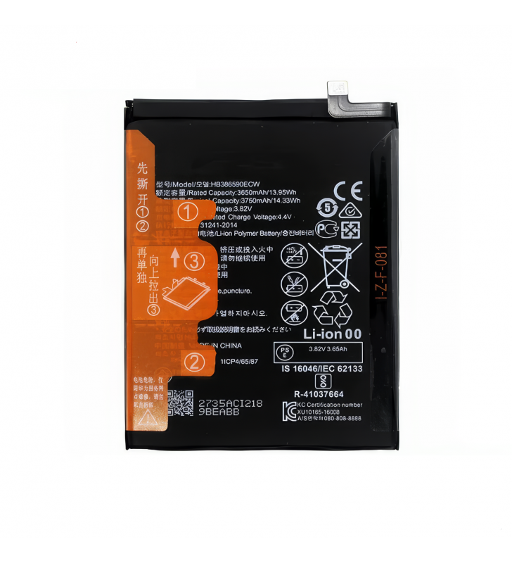 Batería HB386590ECW 3750mAh Honor 9X Lite JSN-L21, 8X JSN-L23, Honor View 10 Lite Service Pack