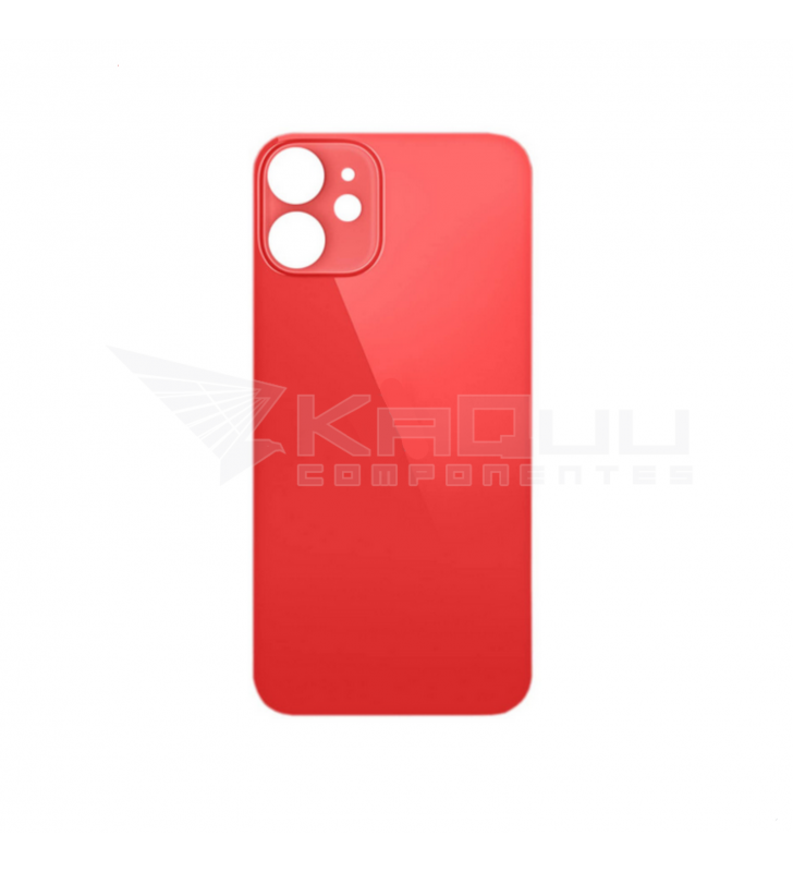 Tapa Trasera Agujero Grande para iPhone 12 Mini A2176 A2398 Rojo