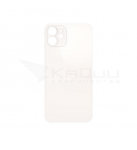 Tapa Trasera Agujero Grande para iPhone 12 A2172 A2341 Blanco