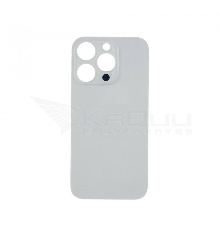 Tapa Trasera Agujero Grande para iPhone 14 Pro A2890 A2650 Blanco