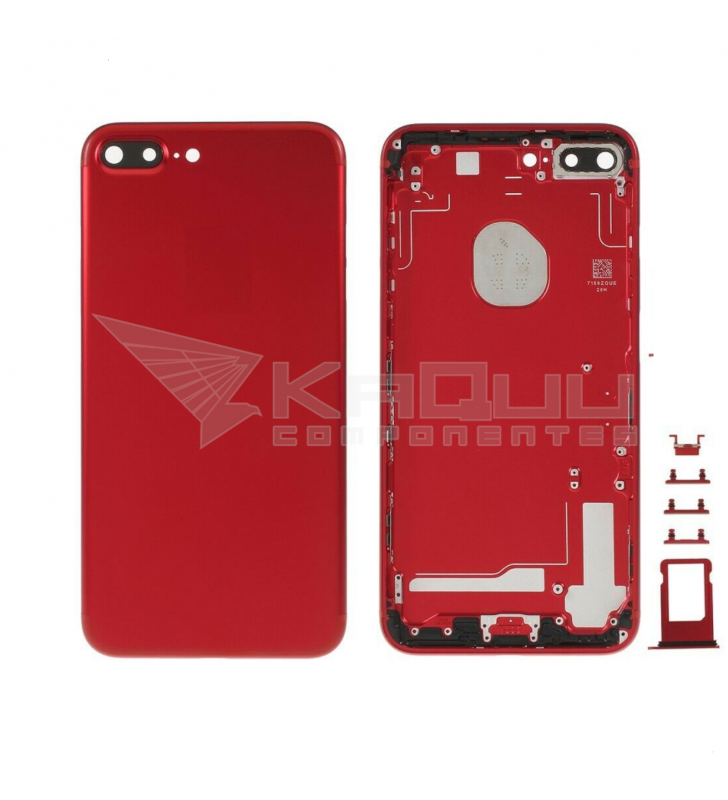 Chasis Carcasa Marco Y Tapa para Iphone 7 Plus A1661 A1784 Rojo