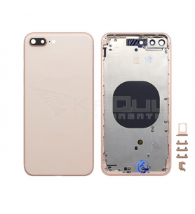Chasis Carcasa Marco y Tapa para iPhone 8 Plus A1864 A1897 DORADA