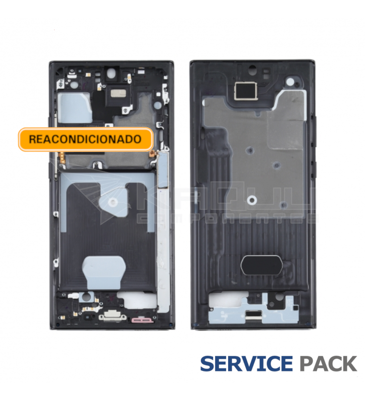 Chasis Marco Intermedio para Samsung Galaxy Note 20 Ultra N985F Negro Usado Service Pack