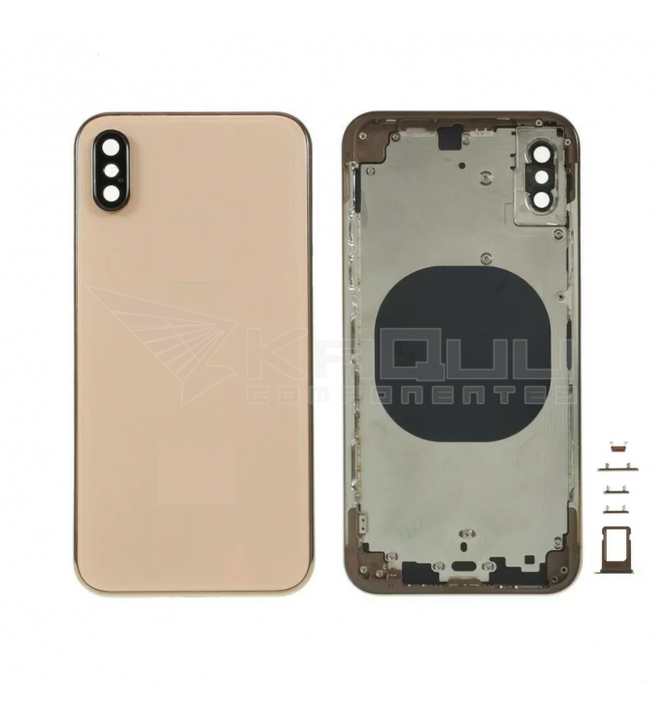 Chasis Carcasa Marco Y Tapa para Iphone Xs A1920 Dorado