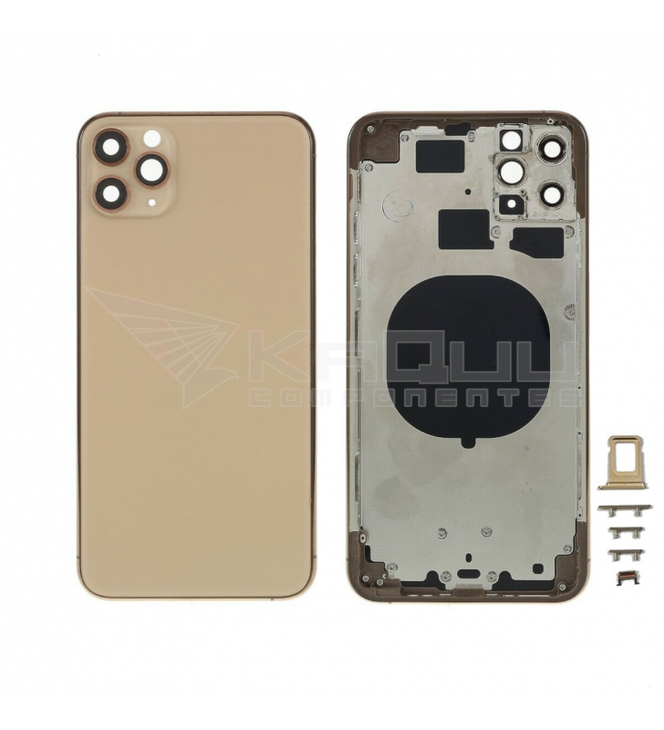 Chasis Carcasa Marco y Tapa para Iphone 11 Pro Max A2161 Dorado