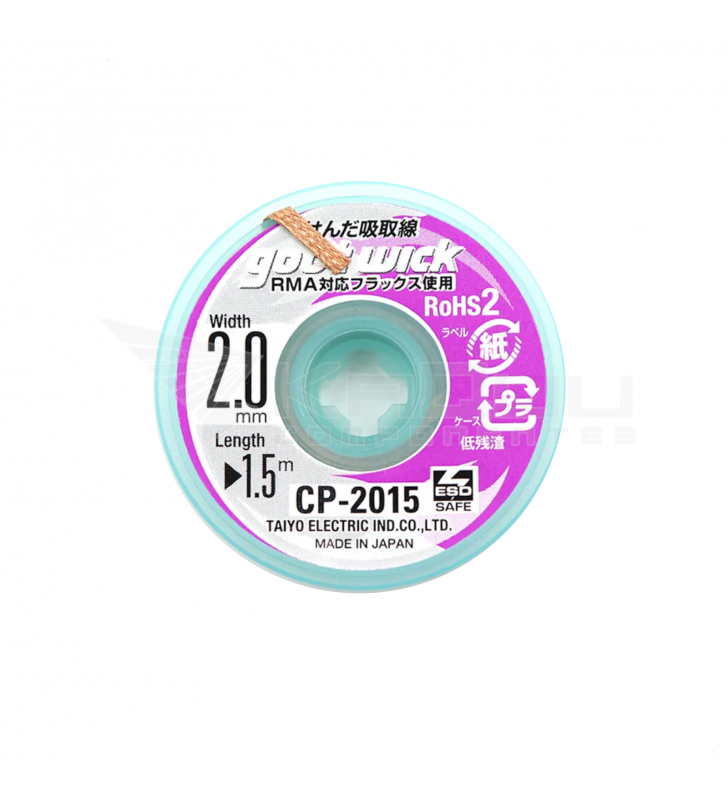 Malla Desoldadora De Estaño Residual CP-2015 2.0mm X 1.5m