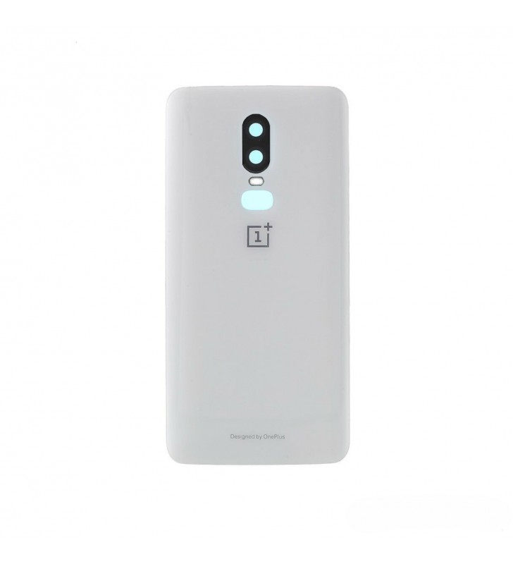 Tapa Batería Back Cover con Lente para OnePlus 6 A6000 A6003 Blanco Premium