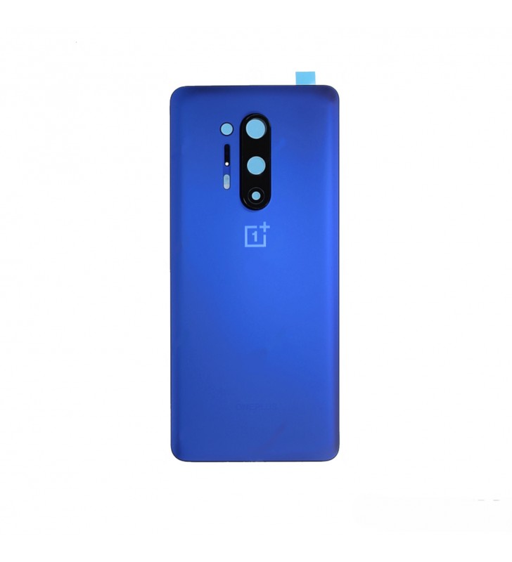 Tapa Batería Back Cover con Lente para OnePlus 8 Pro IN2020 Azul Premium