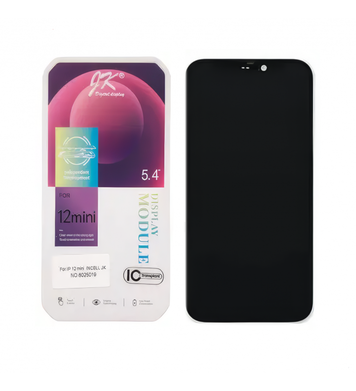 Pantalla Lcd para iPhone 12 Mini Negro A2176 A2398 Negro JK Incell