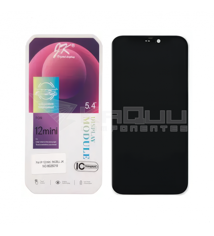 Pantalla Lcd para iPhone 12 Mini Negro A2176 A2398 Negro JK Incell