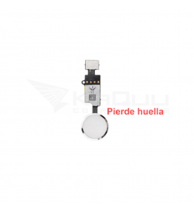 Flex Botón Home Pierde Huella Iphone 7 A1660, 7 Plus A1661,  8 A1863, 8 Plus A1864 Plata