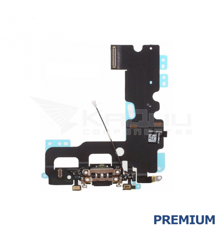 Flex Conector Carga para Iphone 7 A1660 A1778 Negro Premium