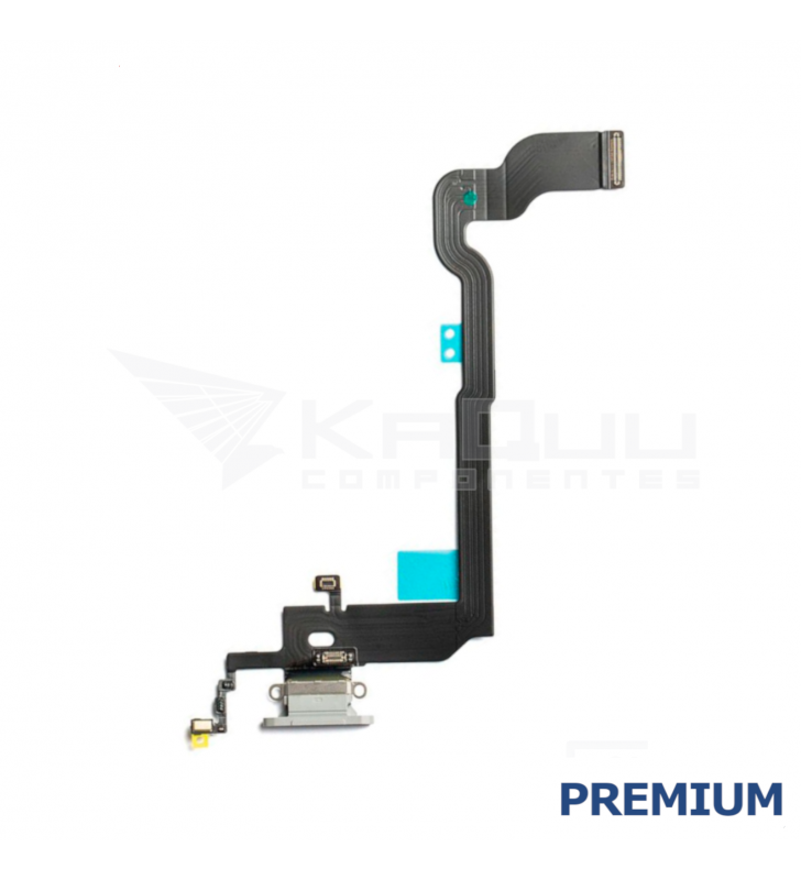 Flex Conector Carga Iphone X A1865 A1901 A1902 Blanco Premium