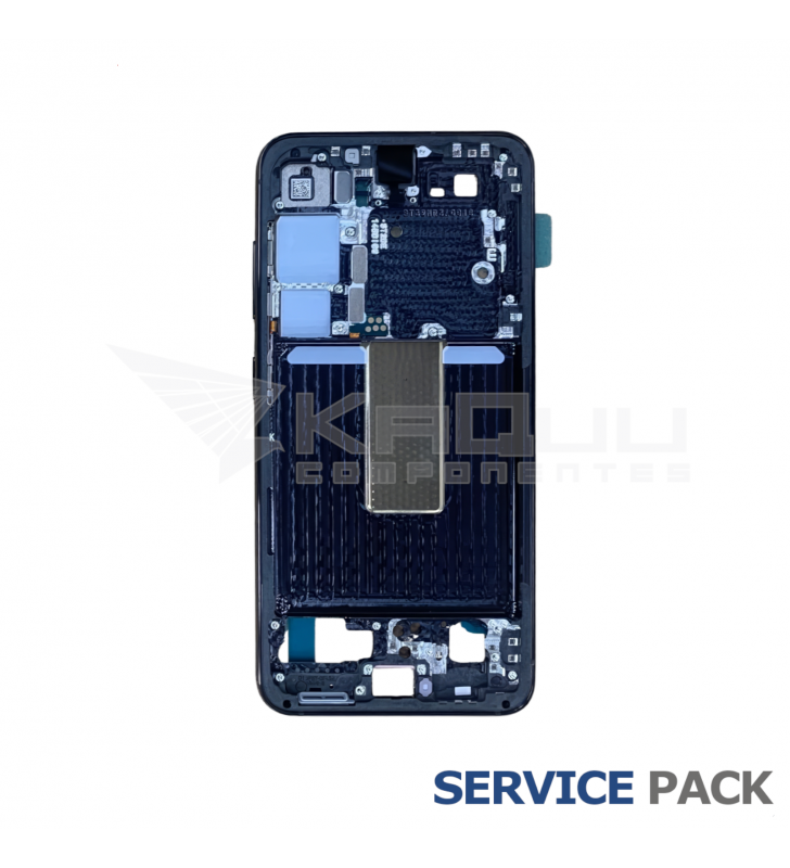 Chasis Marco Intermedio Samsung Galaxy S23 S911B Negro GH96-15624A Service Pack
