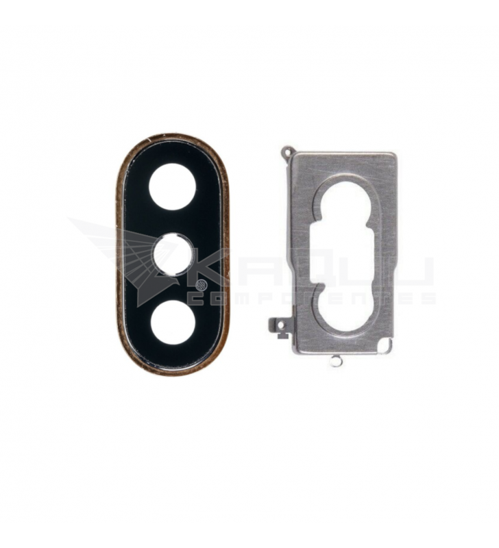 Embellecedor Cámara / Cristal Lente para Iphone X A1865 / Iphone Xs Max A1921 Dorado