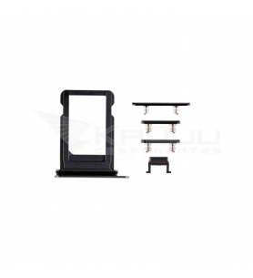 Soporte Bandeja Sim Y Botones Volumen Encendido para Iphone X A1865 Negro