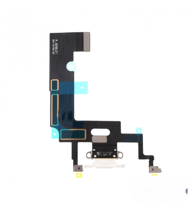 Flex Conector Carga para Iphone Xr A1984 A2105 Blanco Premium