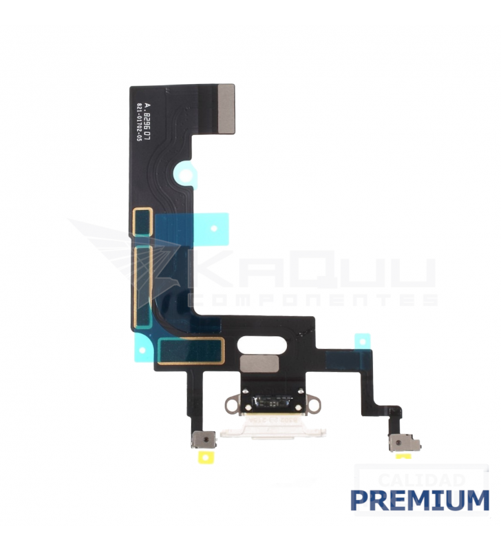 Flex Conector Carga para Iphone Xr A1984 A2105 Blanco Premium